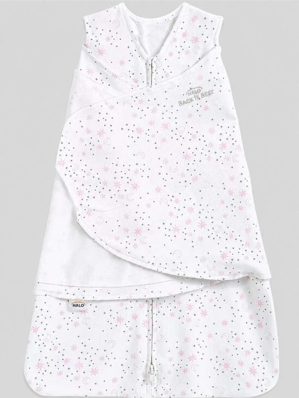 HALO Sleepsack Swaddle, 3-Way Adjustable Wearable Blanket Size Newborn